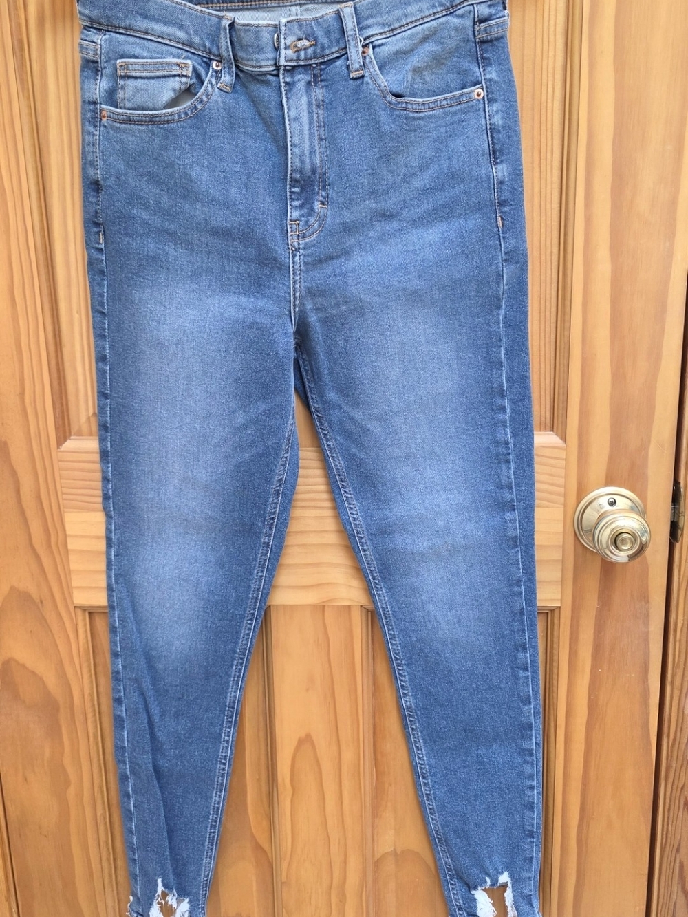 Topshop Mid-Blue Ankle Skinny Jeans